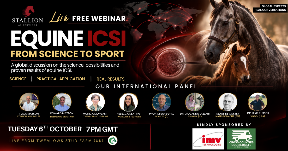 Equine ICSI: From Science to Sport – Join Our Free Global Webinar